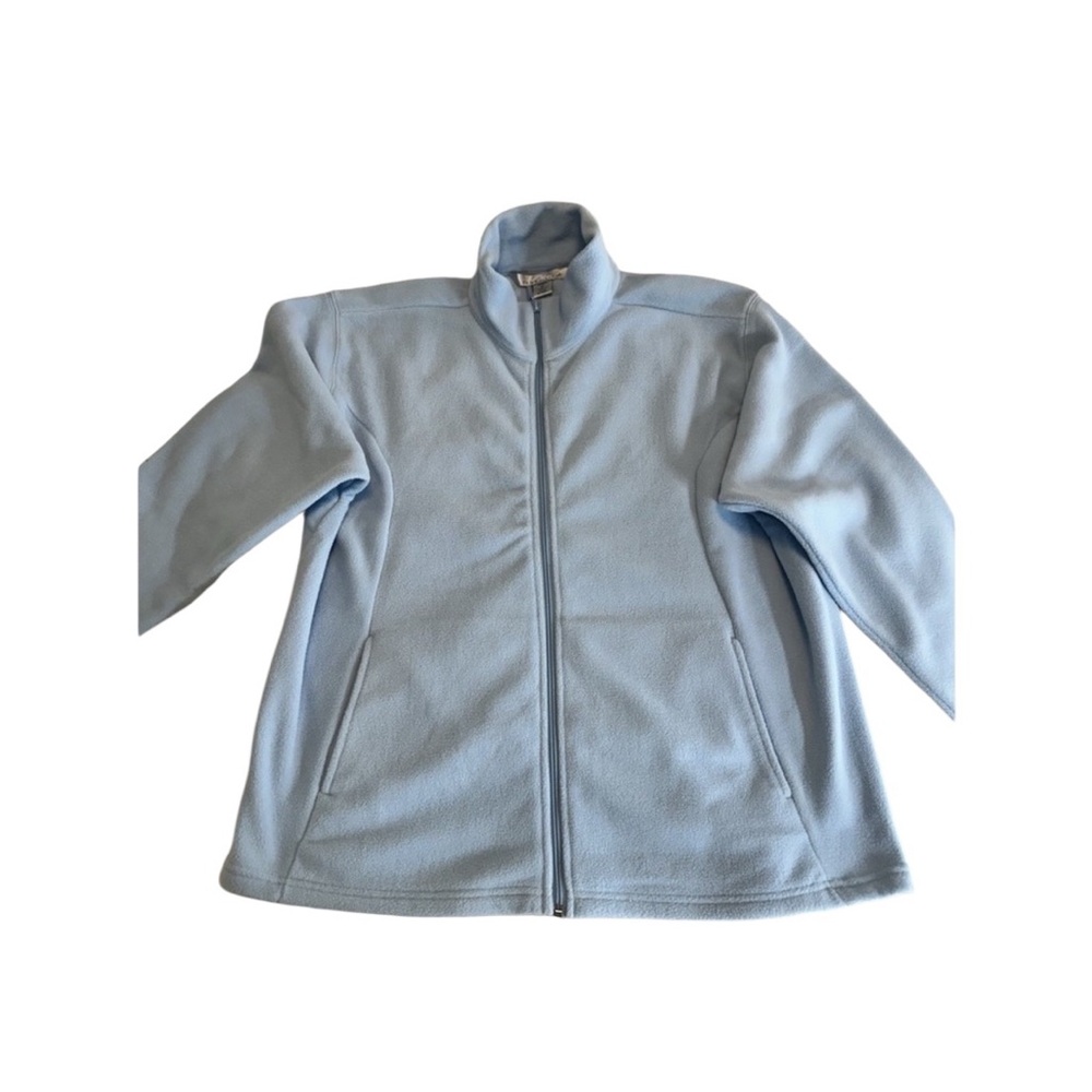 NTWA Tri-Mountain Women's Heavyweight Micro Fleece Jacket Full Zip Size XL Blue